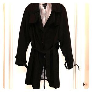Black trench coat